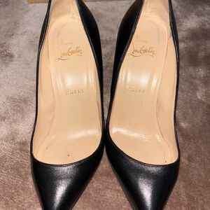 Christian Louboutin Black Leather Pumps
